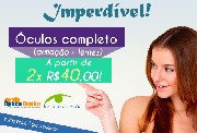 Promoção óculos completo por 80 reais