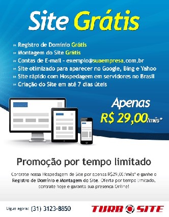 Criação de site grátis